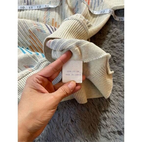 Vintage 80s/90s‎ norm Thompson textured white sweater size medium - Picture 6 of 6